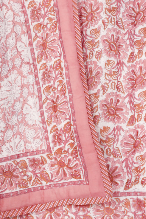 Mulmul Cotton Quilt in Block Print